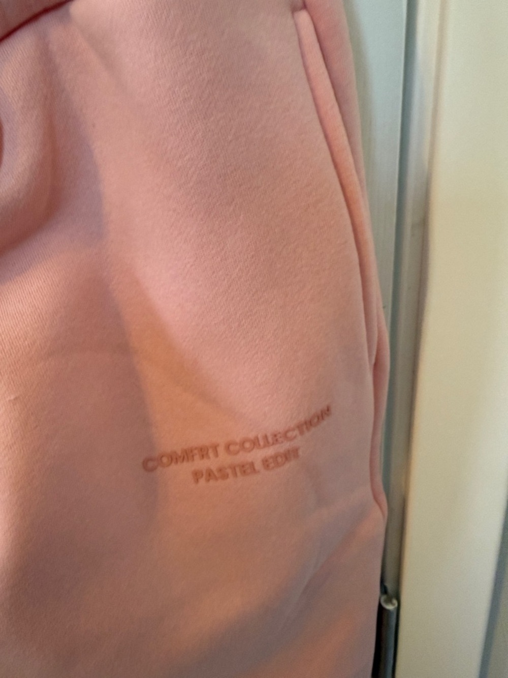 Oversized Pink Zip-Up Hoodie and Jogger Set - Women's Sweatshirt & Pants - Picture 5 of 7